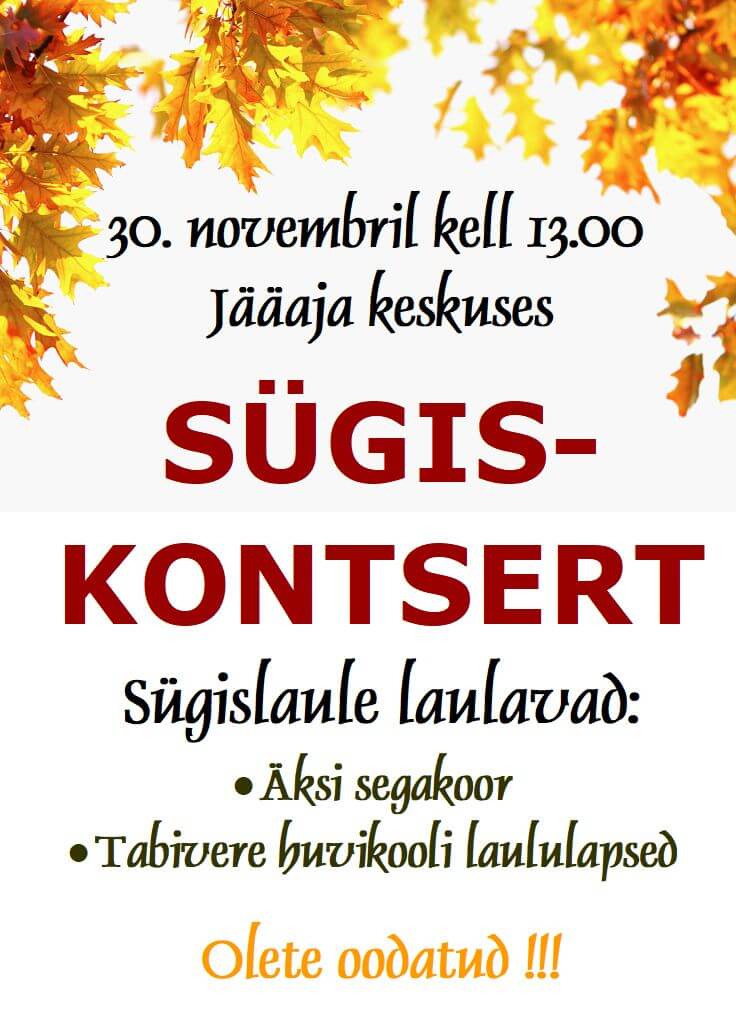 sügiskontsert sügiskontsert